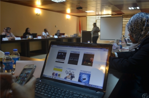 Iraqi Network for Social Media introducing Tasharuk in a training